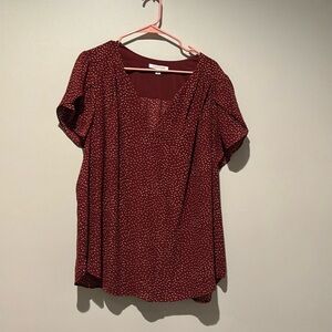 Maroon blouse